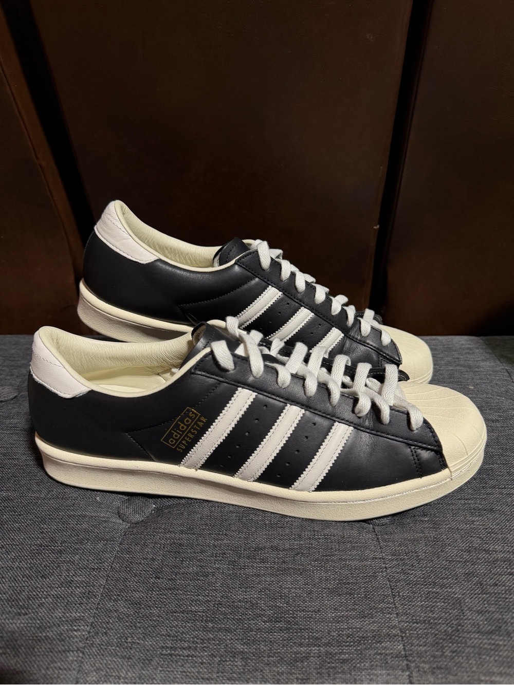 adidas Originals Superstar Vintage Black White Cream Shell Toe Men’s Size 12.5